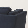 Mercana Brooks Navy Blue Fabric Chair W/ Medium Brown Wooden Legs Clearance