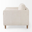 Mercana Loretta Cream Fabric Chair W/ Two Bolster Cushions Clearance
