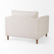 Mercana Loretta Cream Fabric Chair W/ Two Bolster Cushions Clearance
