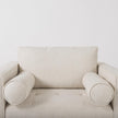 Mercana Loretta Cream Fabric Chair W/ Two Bolster Cushions Clearance