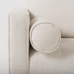 Mercana Loretta Cream Fabric Chair W/ Two Bolster Cushions Clearance
