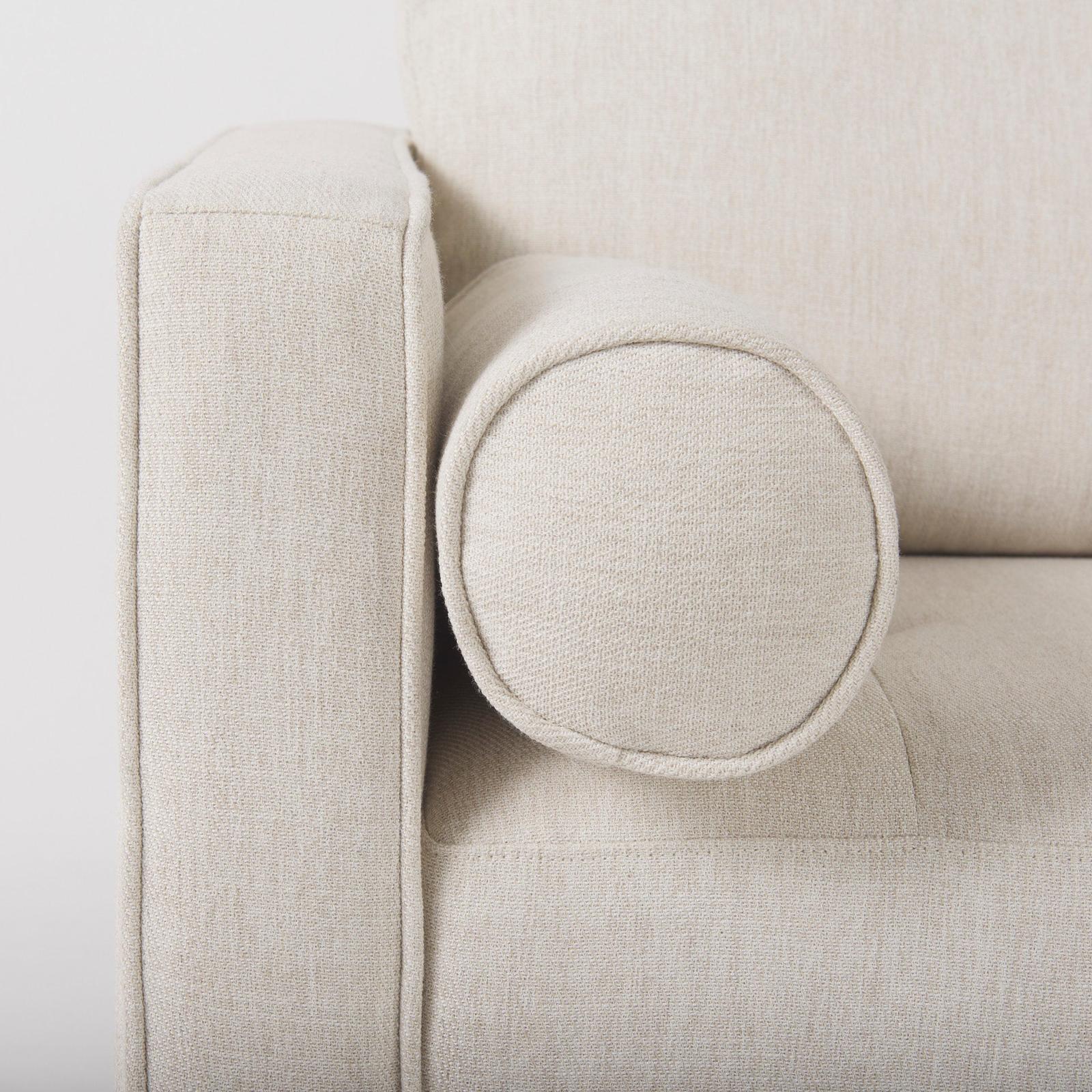 Mercana Loretta Cream Fabric Chair W/ Two Bolster Cushions Clearance