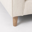 Mercana Loretta Cream Fabric Chair W/ Two Bolster Cushions Clearance