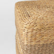 Mercana Maya Light Brown W/Medium Brown Stripes Seagrass Pouf