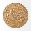 Mercana Maya Light Brown W/Medium Brown Stripes Seagrass Pouf