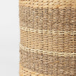 Mercana Maya Light Brown W/Medium Brown Stripes Seagrass Pouf
