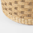 Mercana Michelle Light Brown Woven Seagrass Round Pouf