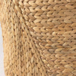 Mercana Sivan Light Brown Water Hyacinth Round Basket W/ Handles-Set of 3