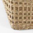 Mercana Bellisa Medium Brown Seagrass Rectangular Basket W/ Handles- Set of 2