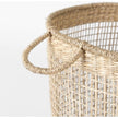 Mercana Bowie Medium Brown Seagrass Round Basket W/ Handles-Set of 3 Clearance
