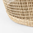 Mercana Bowie Medium Brown Seagrass Round Basket W/ Handles-Set of 3 Clearance
