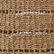 Mercana Hayes Medium Brown Seagrass Round Basket with Stripe Pattern- Set of 2 Clearance