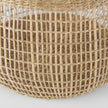 Mercana Nova Light Brown Seagrass Woven Round Basket W/ Long Handle - Set of 2 Clearance