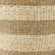Mercana Bradley Light Brown W/Striped Seagrass Basket W/ Handles- Set of 2 Clearance