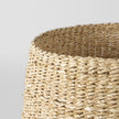 Mercana Sivannah Light Brown and Medium Brown Striped Seagrass Round Basket - Set of 3