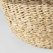 Mercana Sivannah Light Brown and Medium Brown Striped Seagrass Round Basket - Set of 3