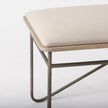 Mercana Camille Cream Fabric Seat W/ Metal Frame Bench