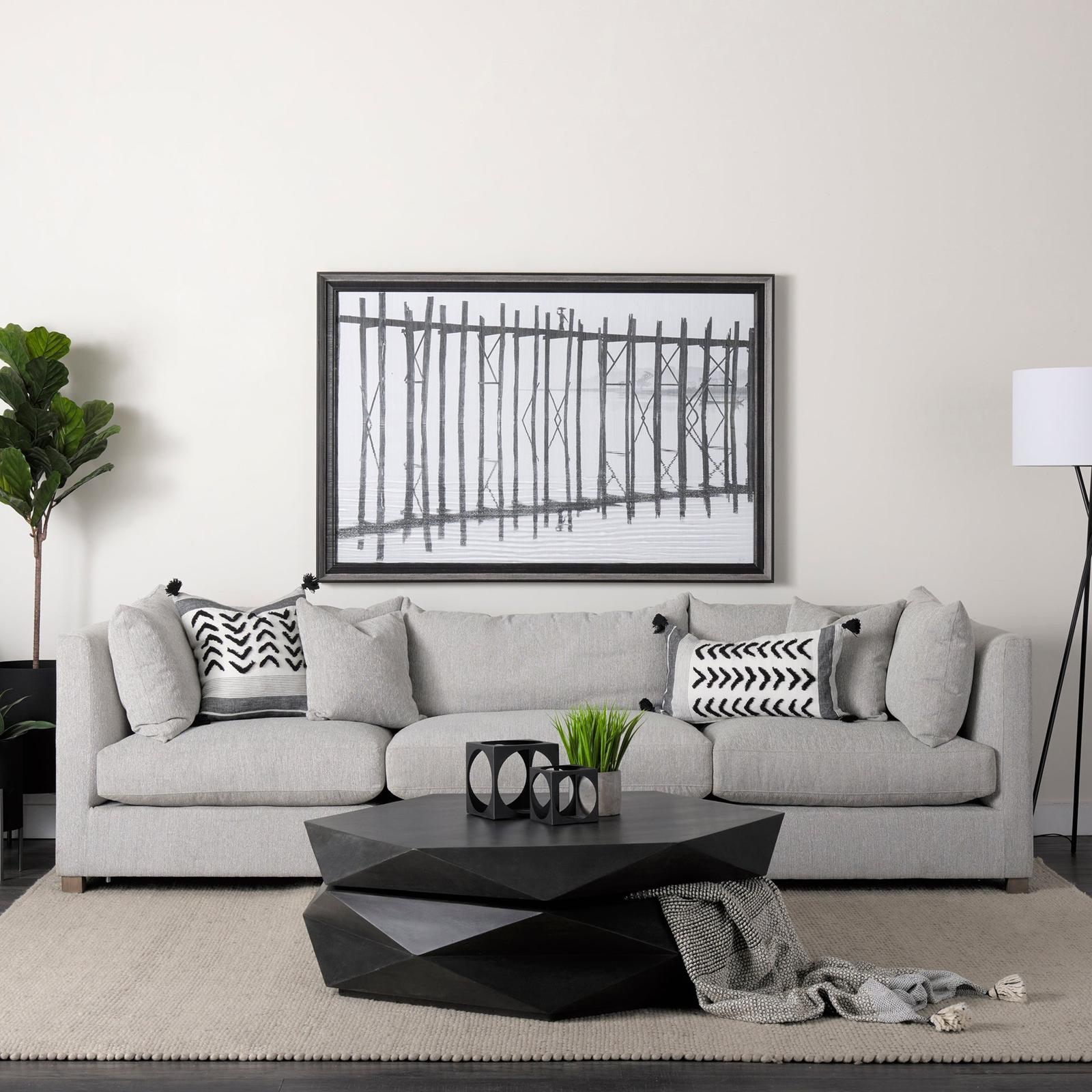 Mercana Arreto Solid Wood Hexagonal Storage Coffee Table
