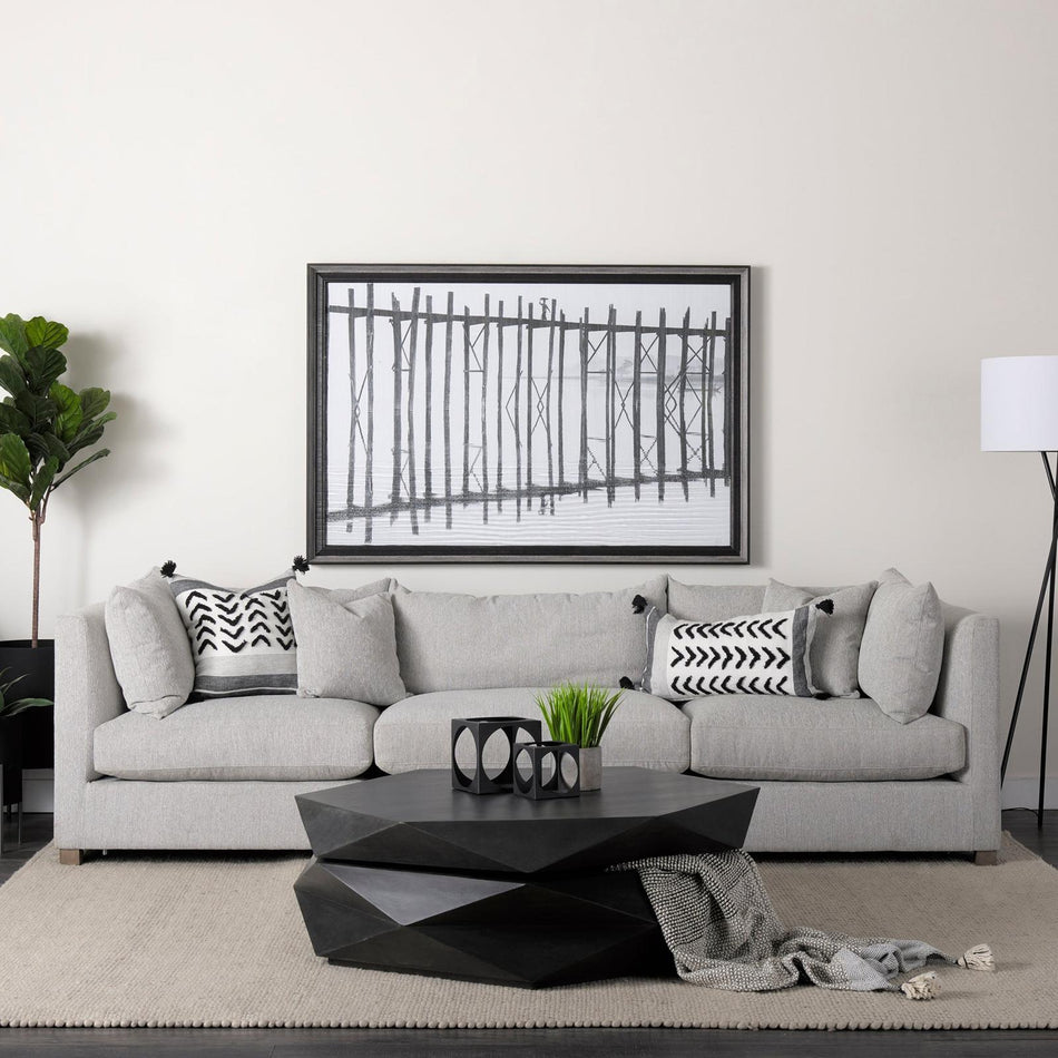 Mercana Arreto Solid Wood Hexagonal Storage Coffee Table
