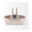 Mercana Esagono Octagonal Reclaimed Wood Coffee Table w/ Storage