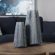Mercana Bashir Dark Navy Gloss Ceramic Vase
