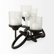Mercana Quito Black Metal Chain-Link Five Candle Table Candle Holder Clearance