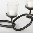 Mercana Quito Black Metal Chain-Link Five Candle Table Candle Holder Clearance
