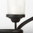 Mercana Quito Black Metal Chain-Link Five Candle Table Candle Holder Clearance