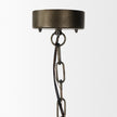 Mercana Zaio Weathered Antique Gold Metal Caged Bulb Pendant Light