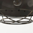 Mercana Zaio Weathered Antique Gold Metal Caged Bulb Pendant Light