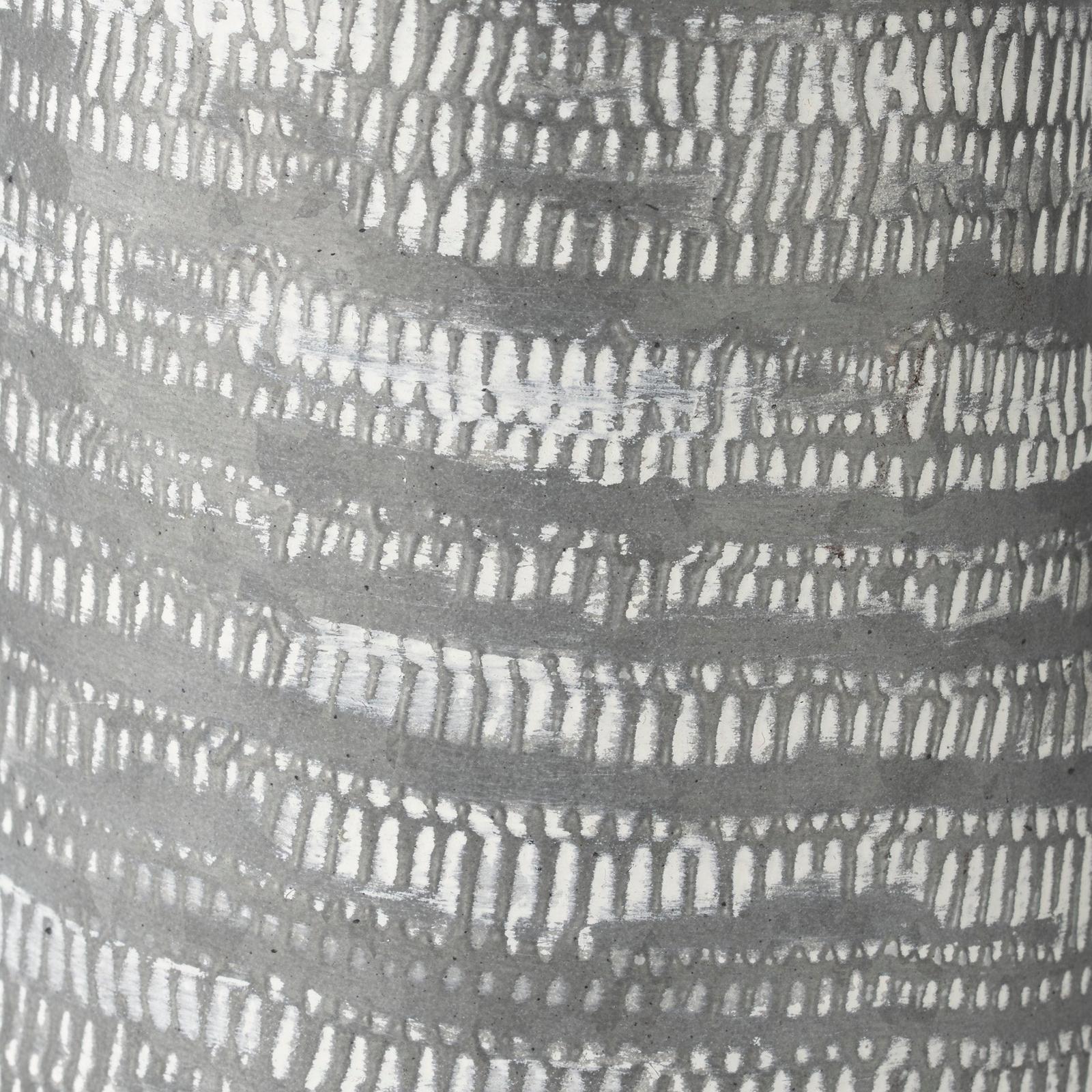 Mercana Serena Small Gray/White Textured Metal Jug Clearance