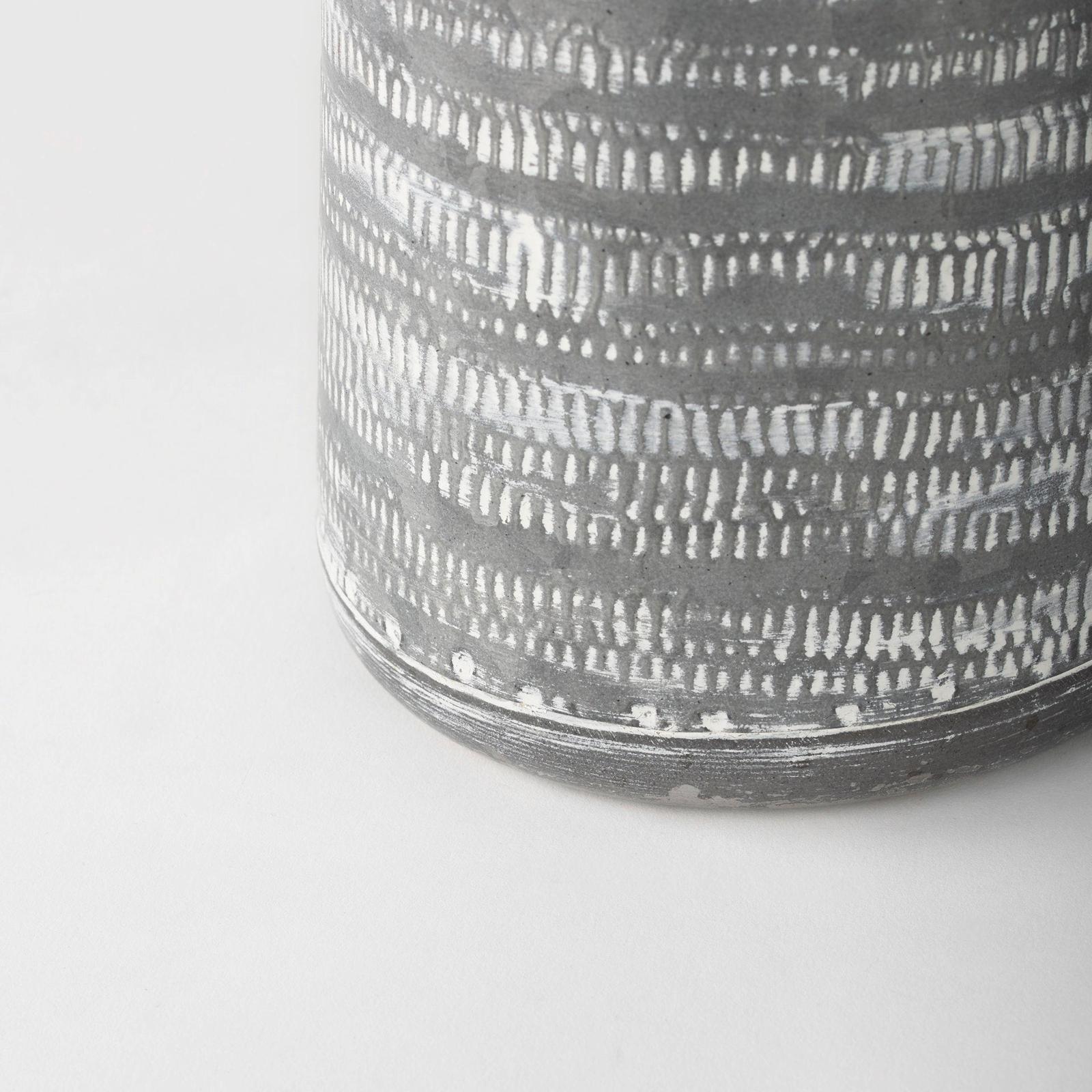 Mercana Serena Small Gray/White Textured Metal Jug Clearance