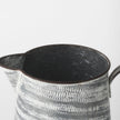 Mercana Serena Small Gray/White Textured Metal Jug Clearance