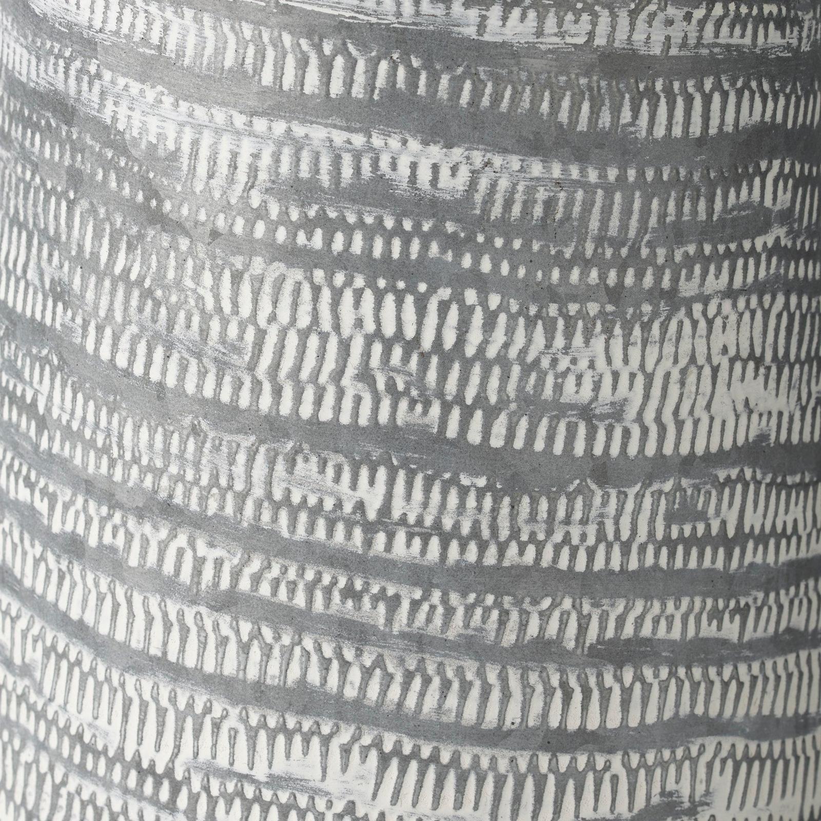 Mercana Serena Small Gray/White Textured Metal Jug Clearance