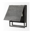 Mercana Felix Gray Metal Square Table Clock Clearance
