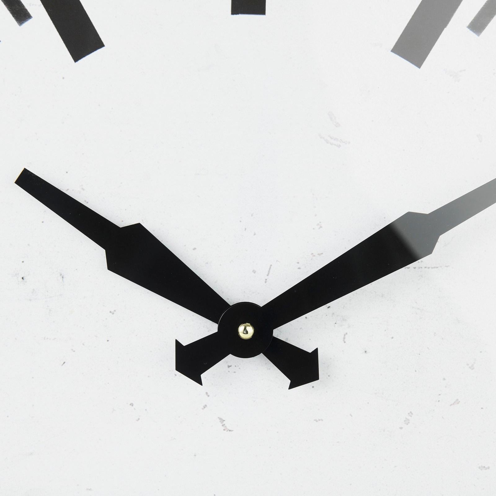 Mercana Felix Gray Metal Square Table Clock Clearance