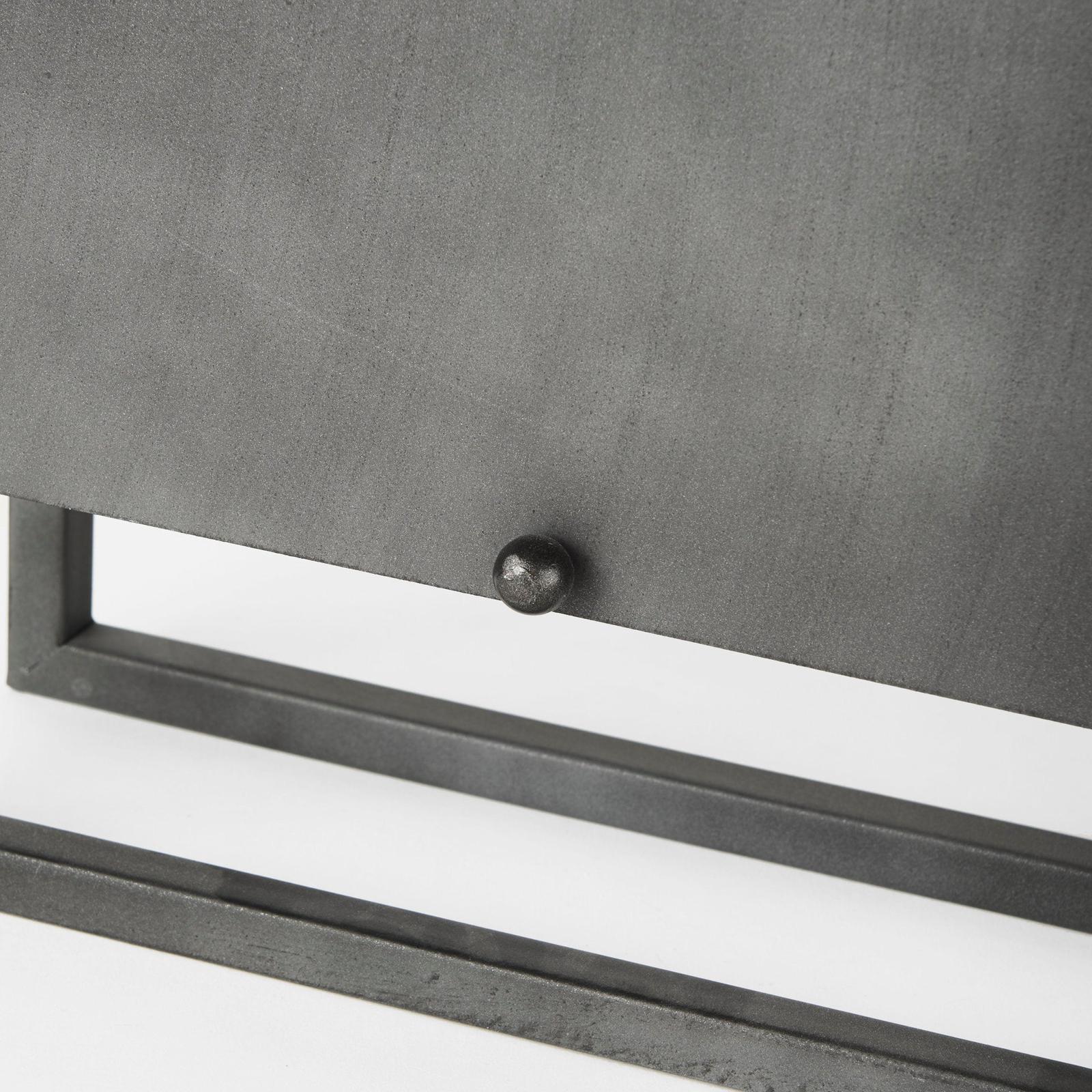 Mercana Felix Gray Metal Square Table Clock Clearance