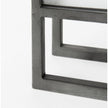 Mercana Felix Gray Metal Square Table Clock Clearance