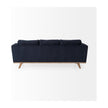 Mercana Brooks Three Seater Sofa W/ Medium Brown Wooden Legs