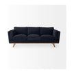 Mercana Brooks Three Seater Sofa W/ Medium Brown Wooden Legs