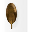 Mercana Clarence Metal Hammered Gold Round Wall Sconce