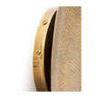 Mercana Clarence Metal Hammered Gold Round Wall Sconce