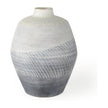 Mercana Blume Off-White w/ Gray Textured Vase