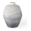 Mercana Blume Off-White w/ Gray Textured Vase
