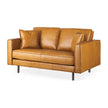 Mercana D'Arcy Tan Leather Love Seat Clearance