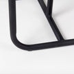 Mercana Kyra White Marble Top W/Black Iron Frame C-Shaped End and Side Table