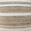 Mercana Aahana Striped Hemp and Cotton Pouf