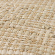 Mercana Aalia Leather and Jute Pouf