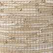 Mercana Aalia Leather and Jute Pouf