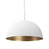 Mercana Juniper Round White Dome Pendant Light